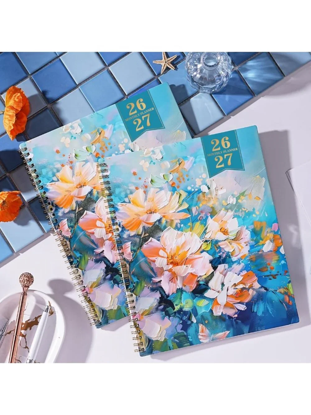 2026-2027 Monthly Planner | 21-Month Calendar with Inner Pocket, 9x11 Size